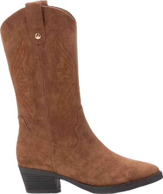 Women's Italian Western Suede Boots By 