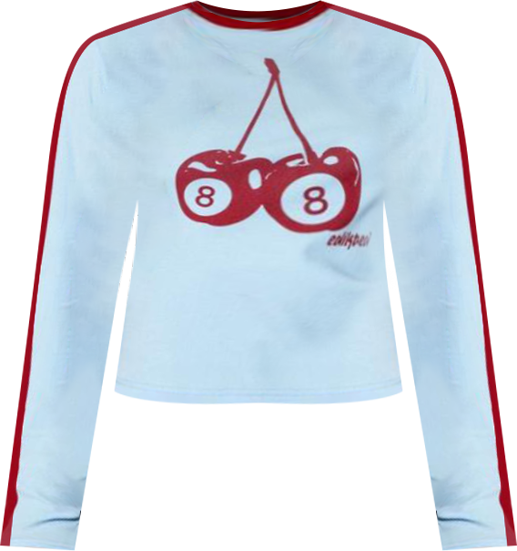 Womens Cherry 8 Long Sleeve T Shirt