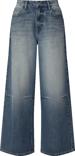 Womens Skater Girl Washed Low Rise Jeans
