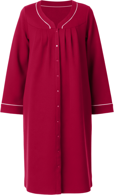Women's Long Sleeve Snap Robe