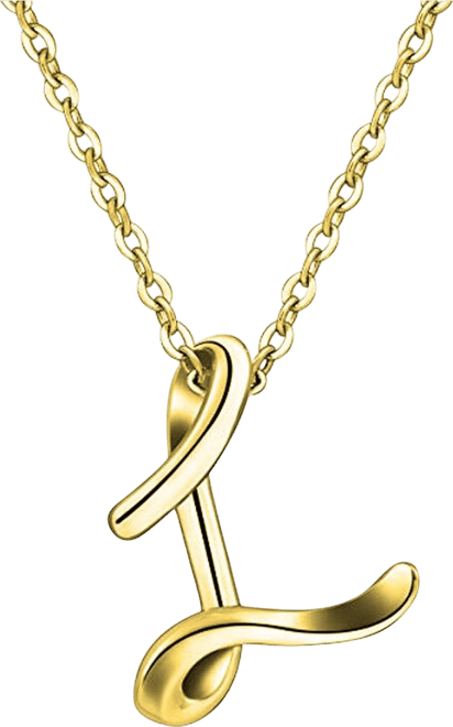 Stylish 14K Gold Plated Initial Necklace