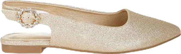 Giora Glitter Slingback Flat Womens Sandals Women