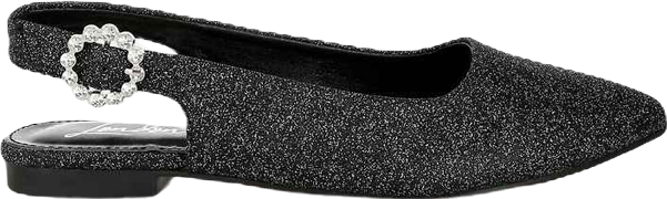 Giora Glitter Slingback Flat Womens Sandals Women