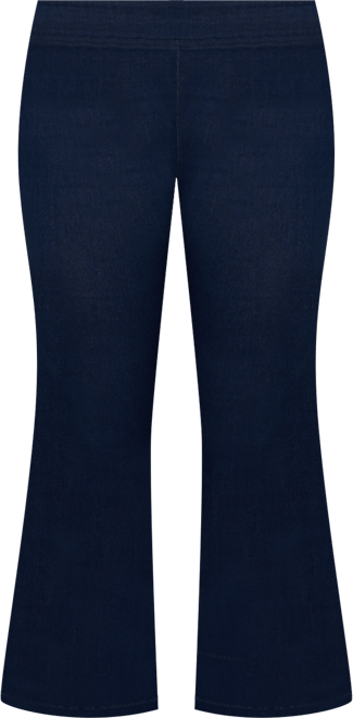 Plus Size Flare High Rise Pull on Jeans