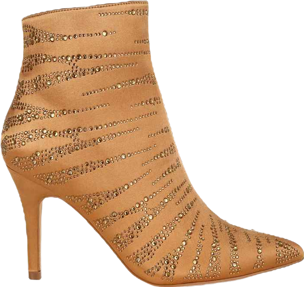 Toget Satin Rhinestone Ankle Party Boots Women