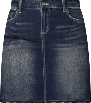 Plus Size Denim Skirt