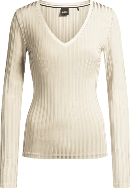 Boss by  Women's Long-Sleeved V-Neck Top