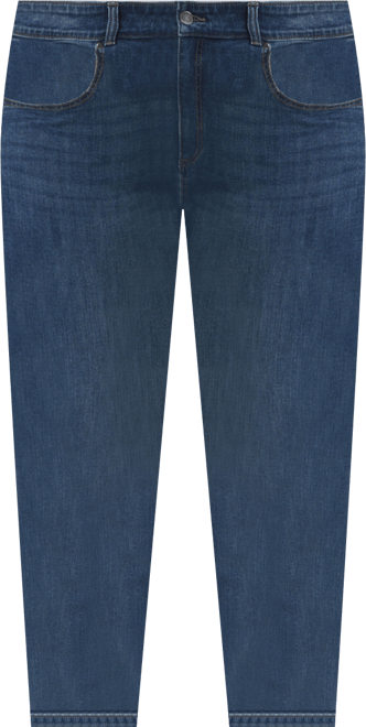 Plus Size Modern Fit Straight Leg Ankle Jeans