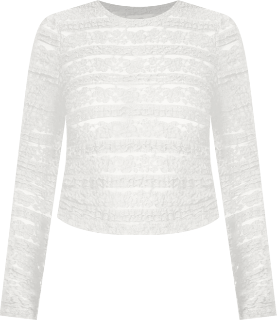 Womens Maisley Sheer Lace Top