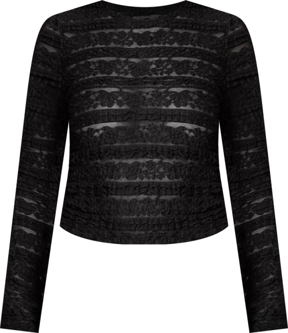 Womens Maisley Sheer Lace Top