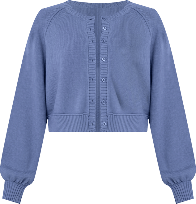 Womens Sammi Puff Sleeve Knit Cardigan