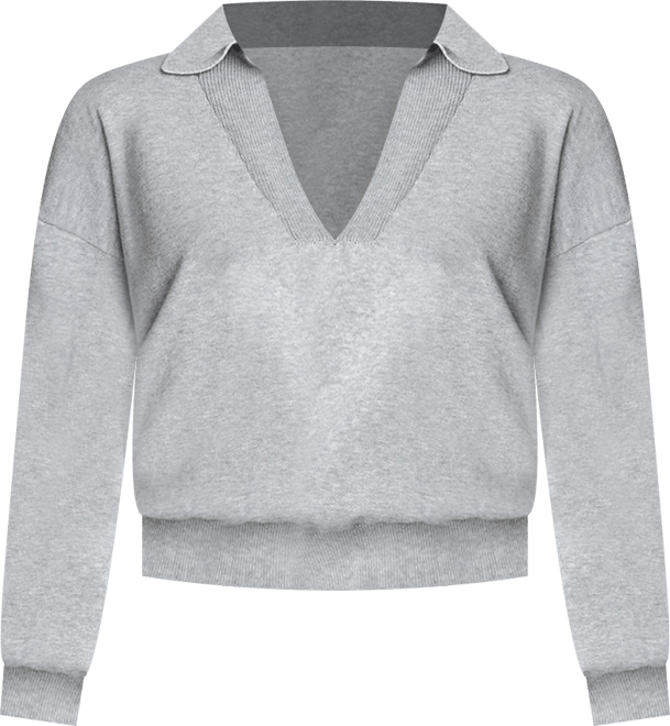Womens Rue Double Collared Sweater
