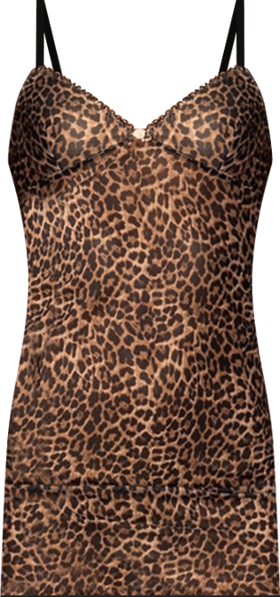 Womens Leopard Print Mesh Mini Dress