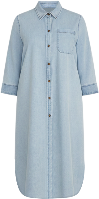 Women's Odeon Stretch Cotton Chambray Shirtdress