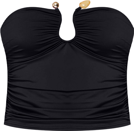 Women's Curved U Strapless Top