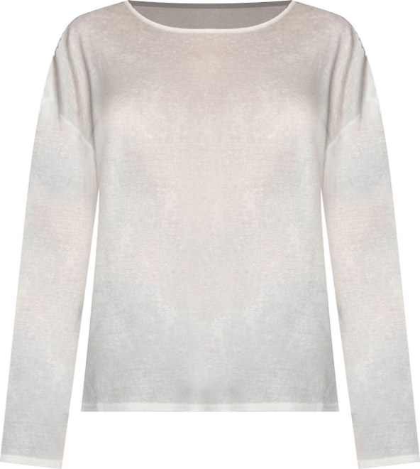 Womens Oversized Semi Sheer Long Sleeve T Shirt