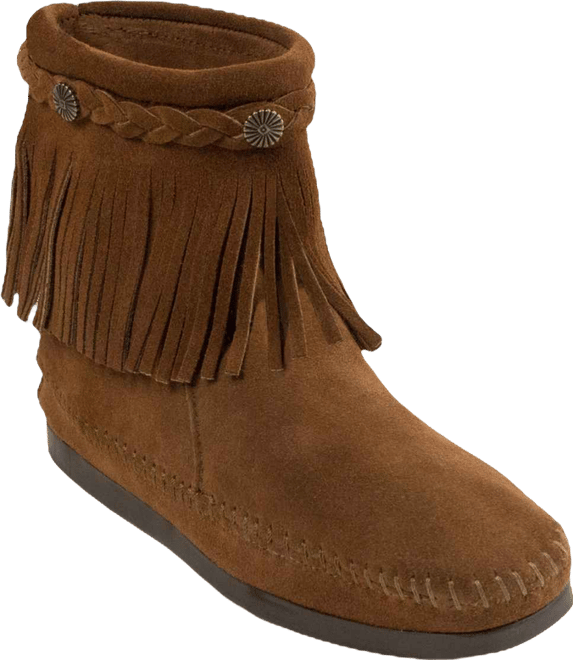 Women's Suede High Top Back Zip Boots