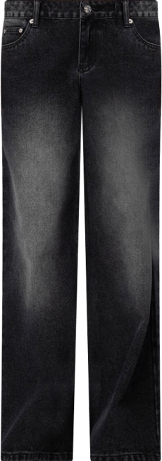 Womens Petite Magda Low Rise Acid Wash Jeans