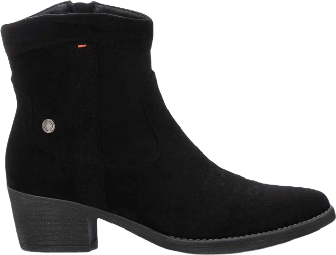 Women's Italian Western Suede Booties By