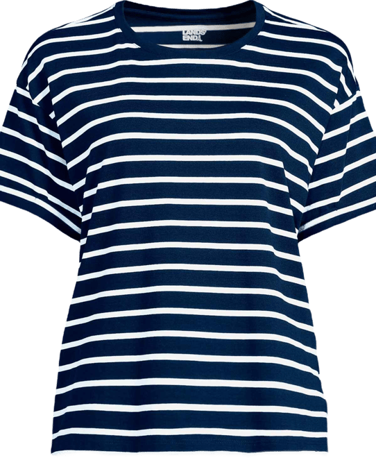 Plus Size Oversized Supima Short Sleeve Crew Neck T-Shirt