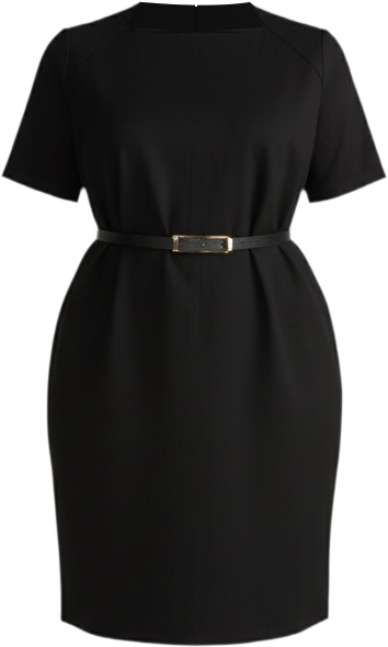Women's Envelope Neck Ponte Dress