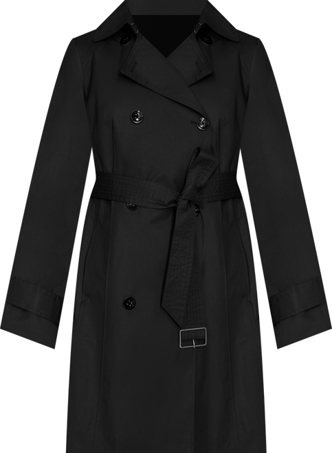 Women's 36 1/2” D/B Trench Coat With Removable Hood