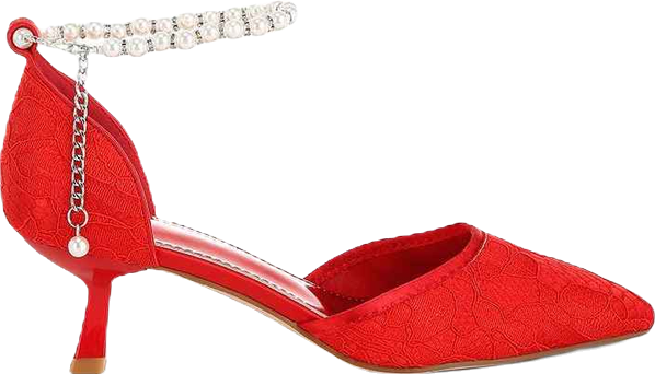 Laika Lace Kitten Heel Sandals Women