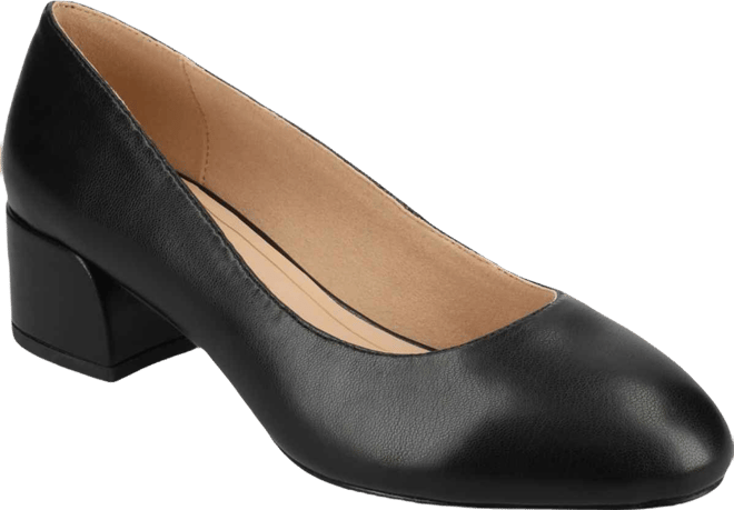 Women's Saarii Round Toe Block Heel Pumps