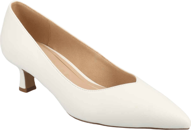 Women's Pammie Pointed Toe Kitten Heel Dress Pumps