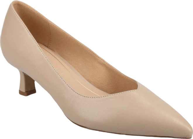 Women's Pammie Pointed Toe Kitten Heel Dress Pumps