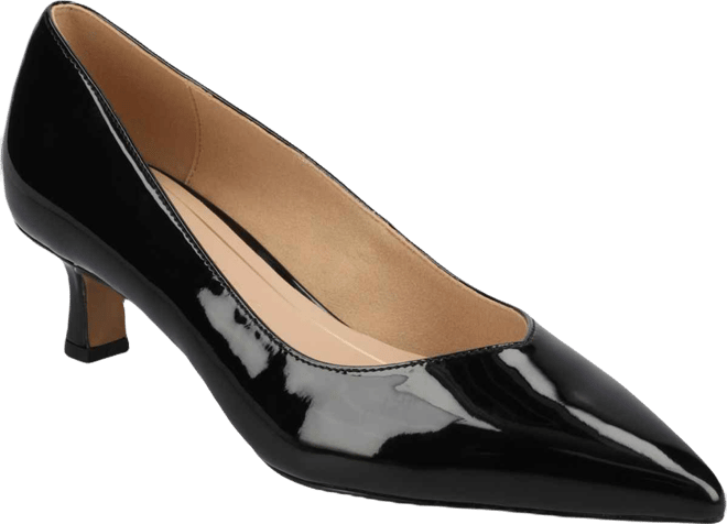 Women's Pammie Pointed Toe Kitten Heel Dress Pumps