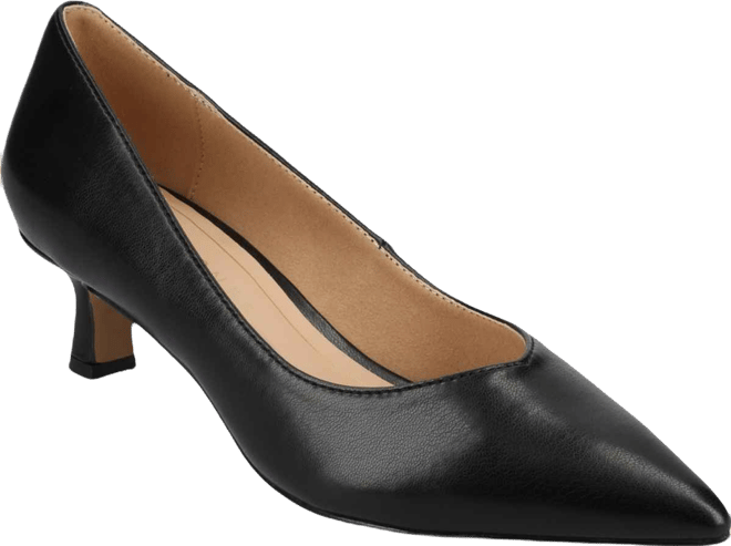 Women's Pammie Pointed Toe Kitten Heel Dress Pumps