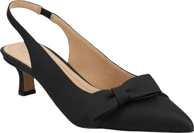 Women's Paloma Bow Kitten Heel Slingback Pumps