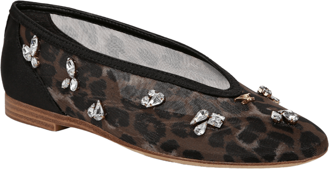 Women's Tina Jewel Embellished Mesh Flats