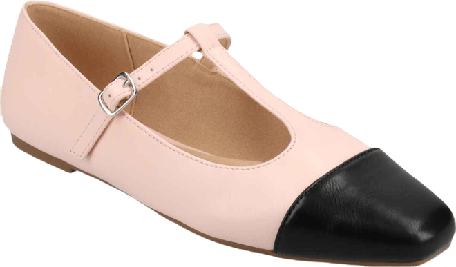 Women's Theah T-Strap Cap Toe Mary Jane Flats