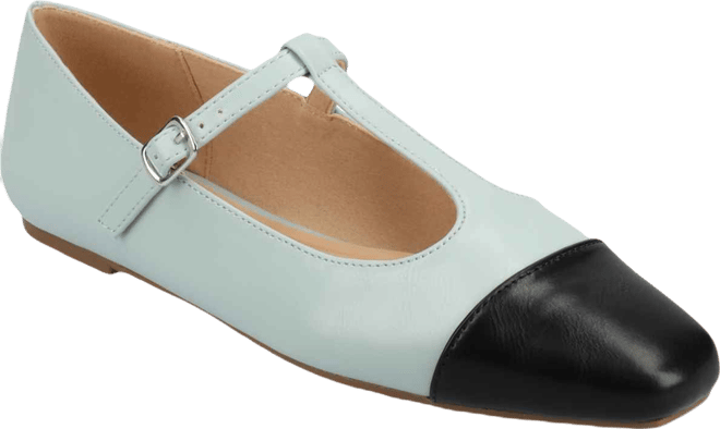 Women's Theah T-Strap Cap Toe Mary Jane Flats