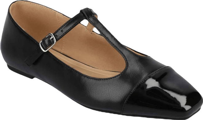 Women's Theah T-Strap Cap Toe Mary Jane Flats