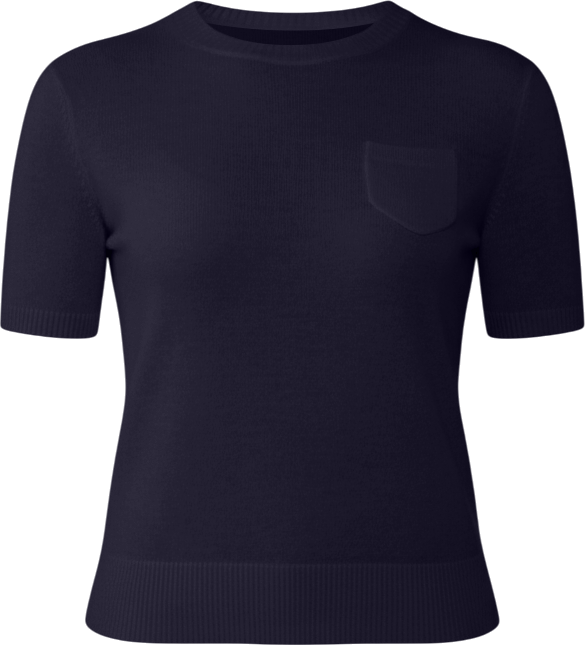 Women's 100% Cashmere Crewneck Short Sleeve Sweater