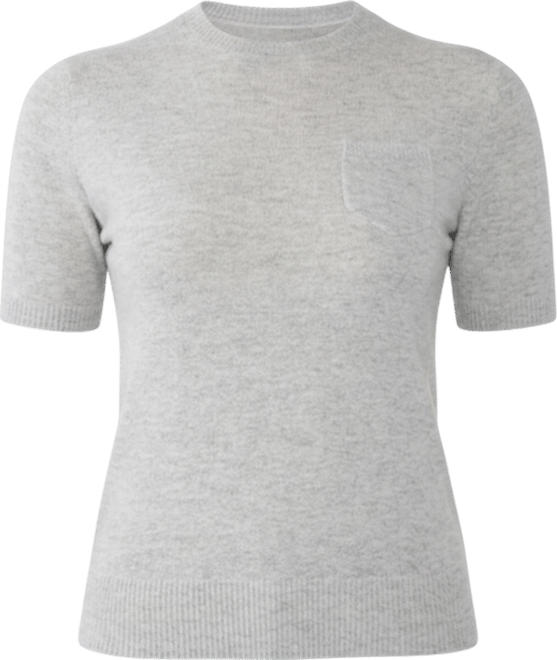 Women's 100% Cashmere Crewneck Short Sleeve Sweater