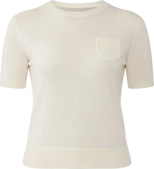 Women's 100% Cashmere Crewneck Short Sleeve Sweater