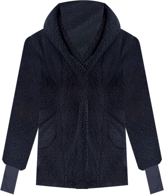 Men's and Women's The Best Lounger In The World Black Orlando Magic Oversized Open-Front Hoodie Sweater