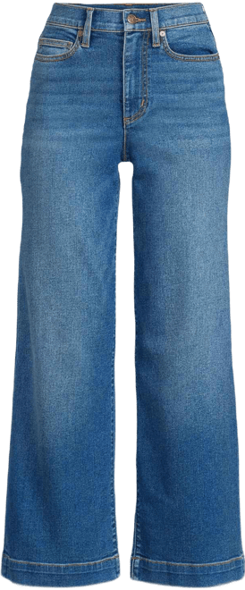 Women's Recover Denim High Rise Wide Leg Crop Jeans