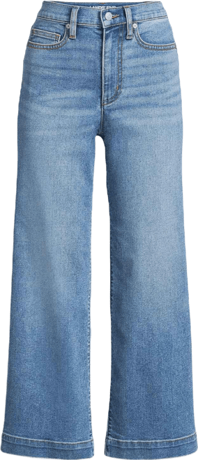 Women's Recover Denim High Rise Wide Leg Crop Jeans