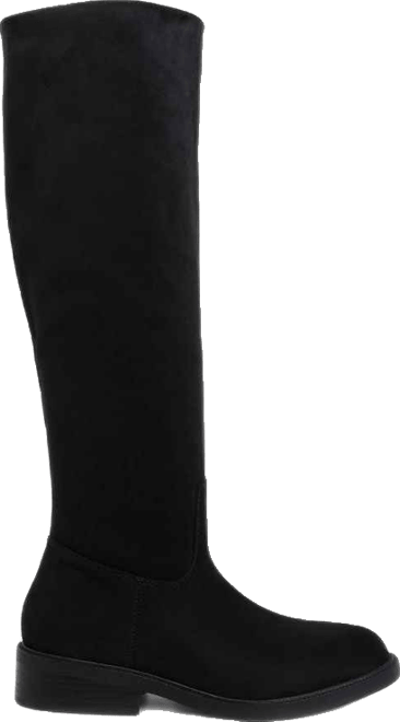 Chiru Round Toe Microfiber Calf Boots Women