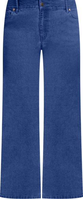 June + Vie Women's June + Vie Curvie Fit Wide-Leg Jeans