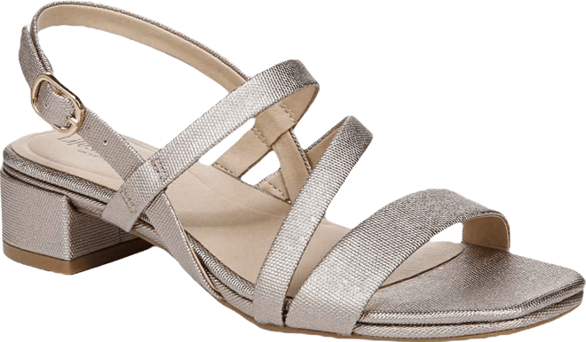 Women's Janet Square Open Toe Slingback Dress Sandals