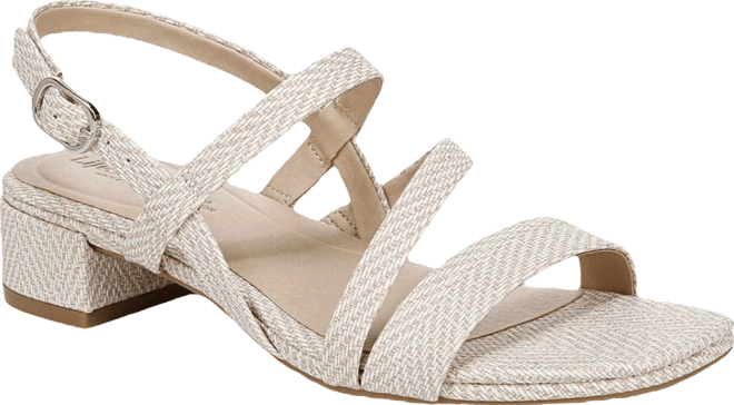 Women's Janet Square Open Toe Slingback Dress Sandals