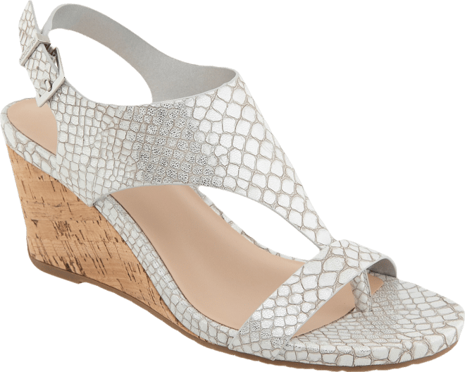 Women's Greatly Thong Almond Toe Wedge Sandals