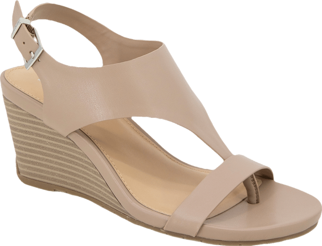 Women's Greatly Thong Almond Toe Wedge Sandals