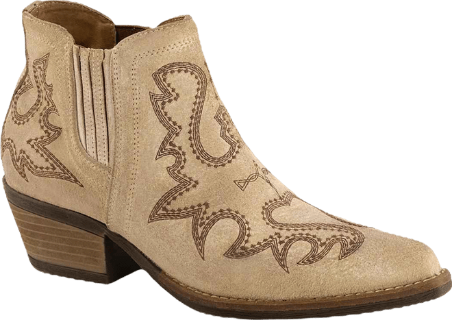 Western Style Women's Leather Booties By 